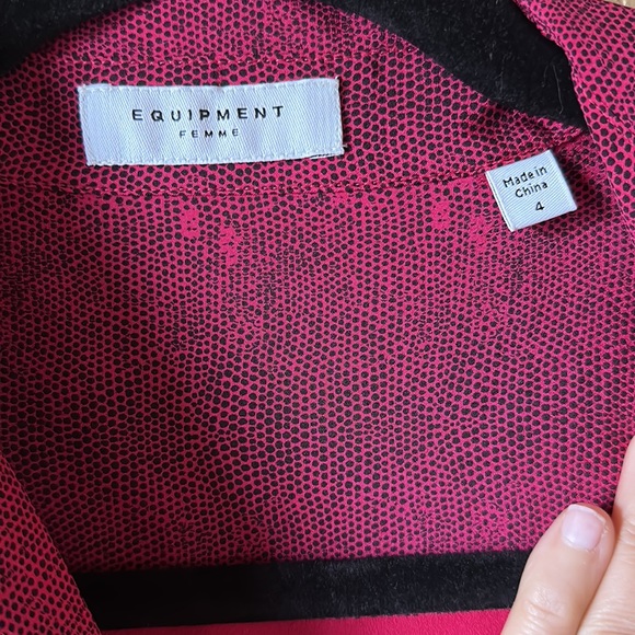 Nwot EQUIPMENT Riannon Silk Dress - Picture 7 of 11